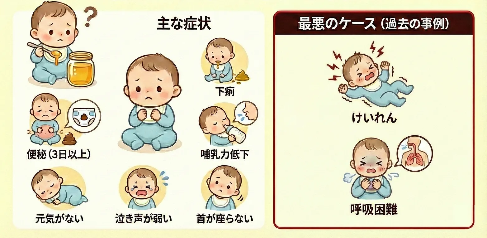 乳児のハチミツリスク