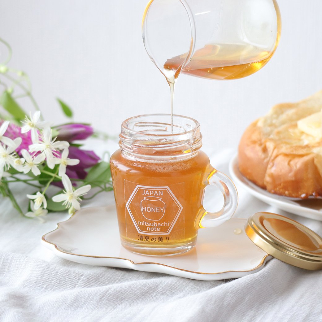 101]はちみつ2本セット（花々の雫・清夏の薫り 各120g）化粧箱付き
