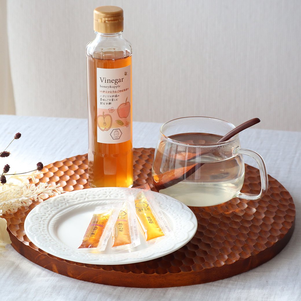再入荷】ハチミツとりんごのビネガー みつばちのーと