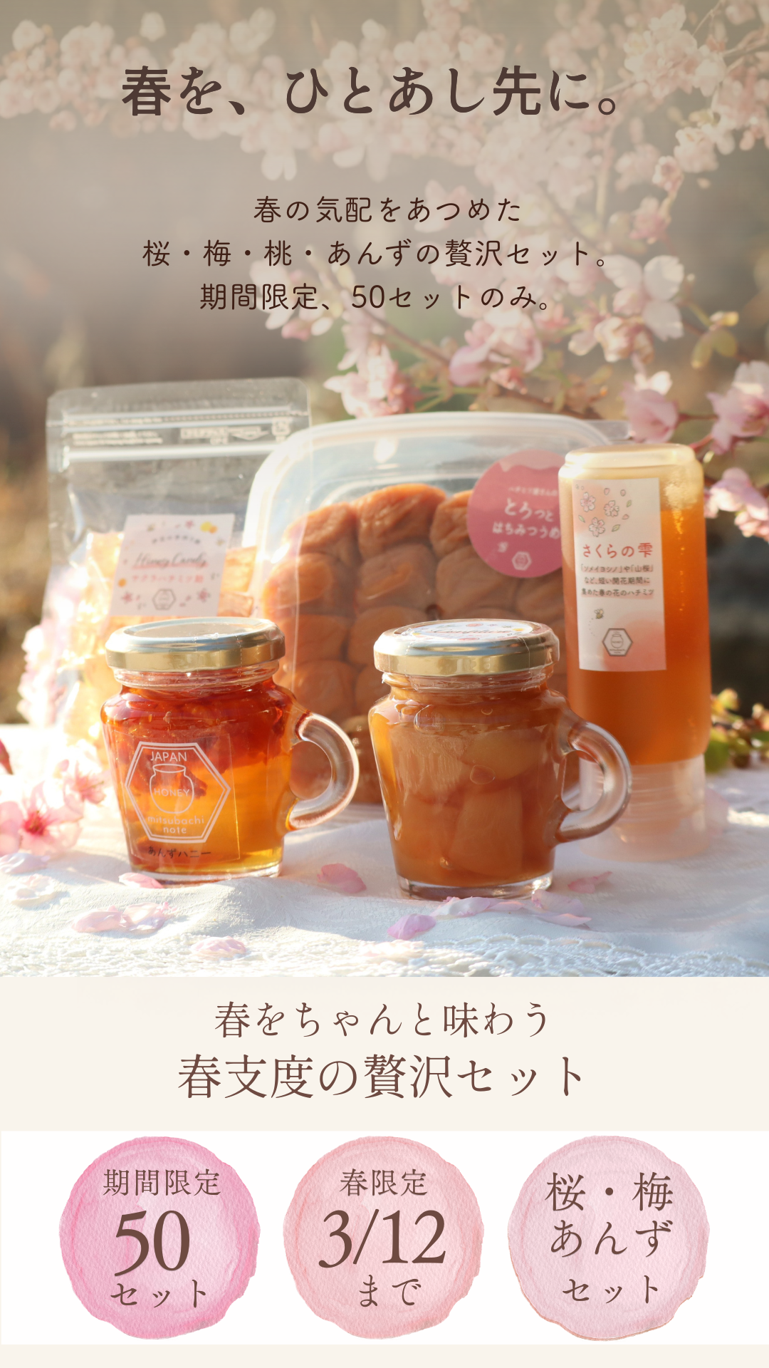 限定50セット】春支度の贅沢セット ※2/27(金)20時販売スタート ※3/12